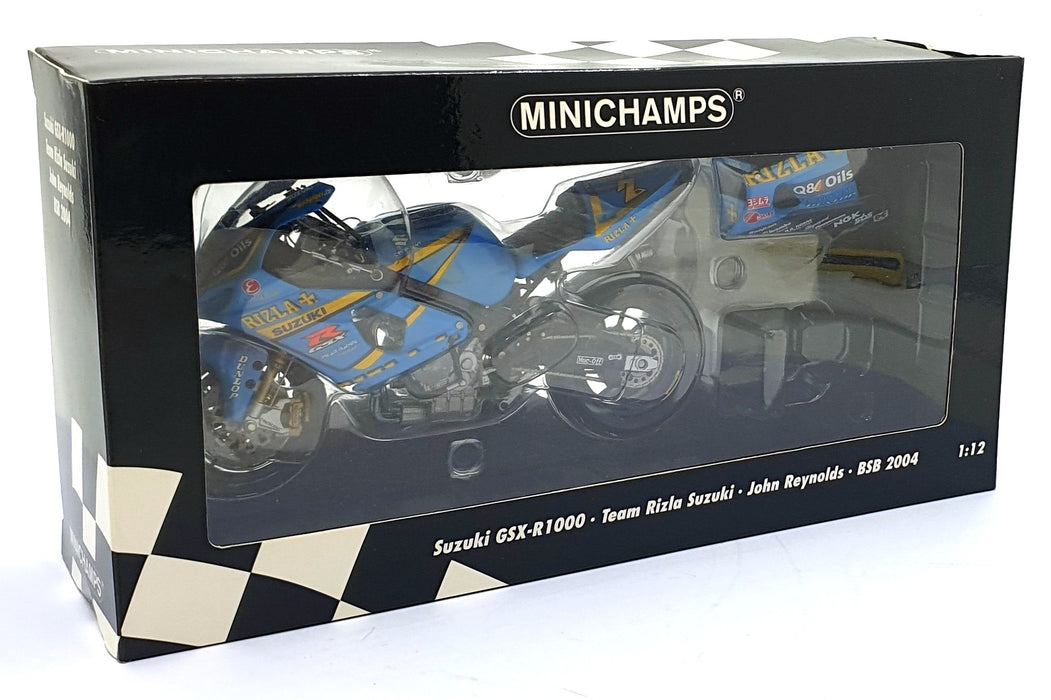 Minichamps 1/12 Scale Diecast 122 042202 Suzuki GSX-R1000 BSB 2004 J.  Reynolds