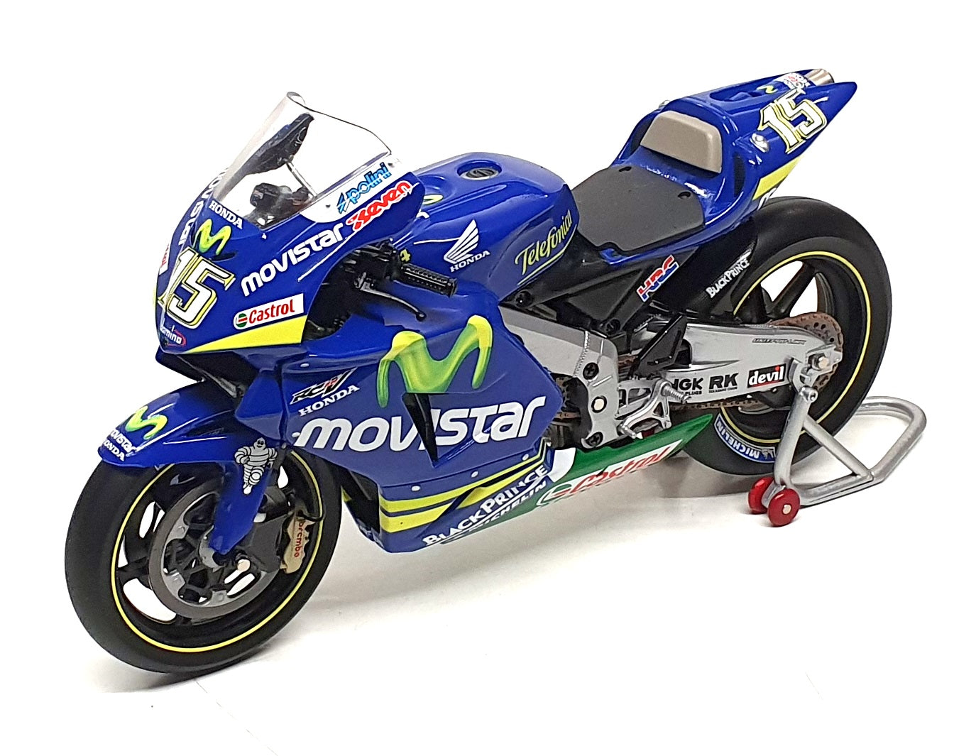 Minichamps 1/12 Scale 122 051015 - Honda RC211V Movistar S. Gibernau MotoGP 2005