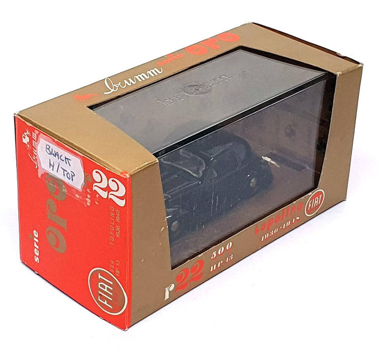 Brumm 1/43 Scale R22 - 1936-48 Fiat 500 HP13 Topolino - Black