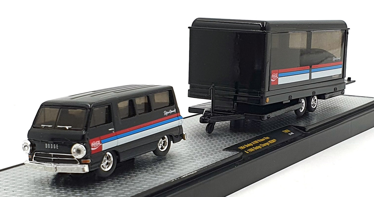 Castline M2 Machines 1/64 Scale TW09 1964 Dodge A100 Van & 1966 Charger HEMI
