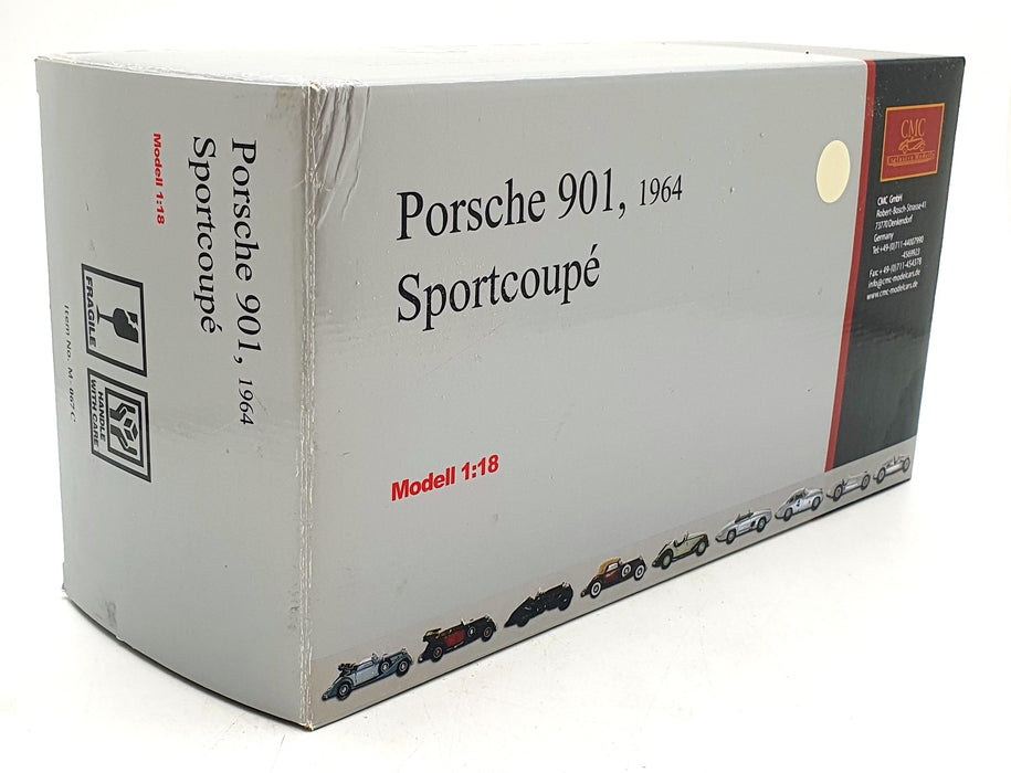 CMC 1/18 Scale Diecast M-067C - Porsche 901 1964 Sportcoupe - White