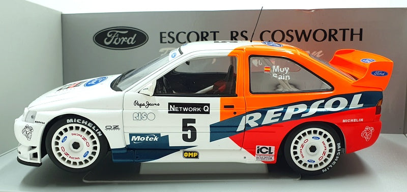 UT Models 1/18 Scale 39750 - Ford Escort WRC RAC Rally #5 Repsol 1997 Sainz Moya