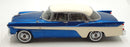 BOS Models 1/18 scale BOS237 - Desoto Firedome 4-Door Seville - Met Blue/White