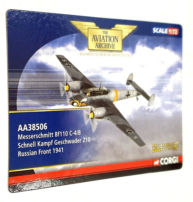 Corgi 1/72 Scale Diecast AA38506 - Messerschmitt Bf110 C-4/B Russian Front 1941