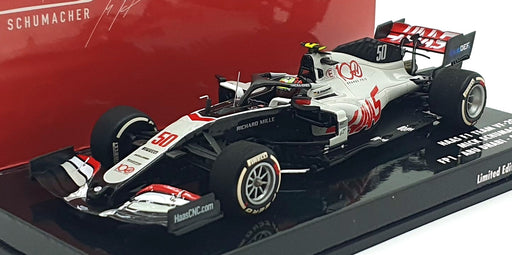 Minichamps 1/43 Scale 417 201750 - HAAS F1 Team VF-20 FP1 #50 Abu Dhabi GP 2020