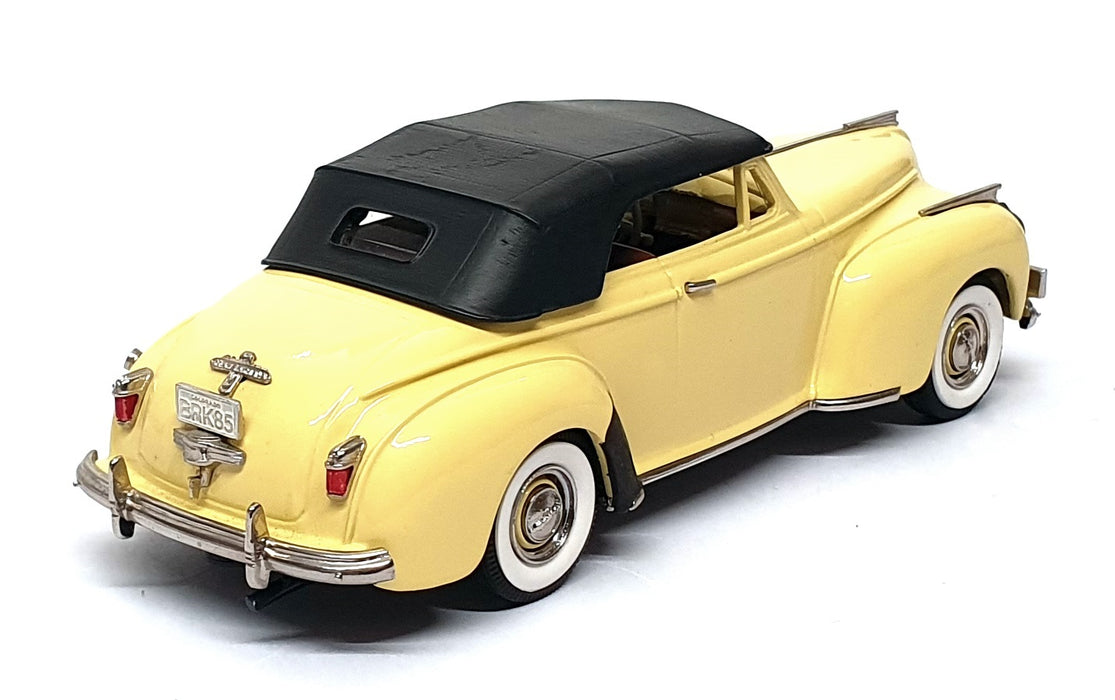 Brooklin 1/43 Scale BRK85 - Chrysler New Yorker Convertible - Yellow/Black