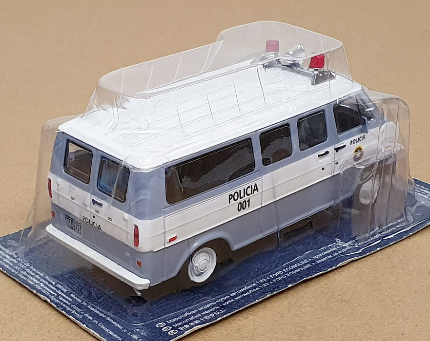 Altaya 1/43 Scale CB69 - Ford Econoline Colombia Police Minibus - White/Grey