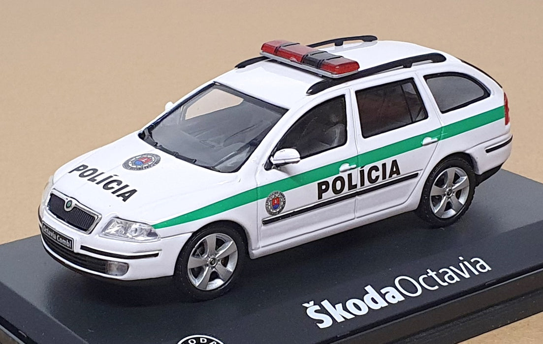 Abrex 1/43 Scale Diecast 143AB002XF - Skoda Octavia Policia - White/Green