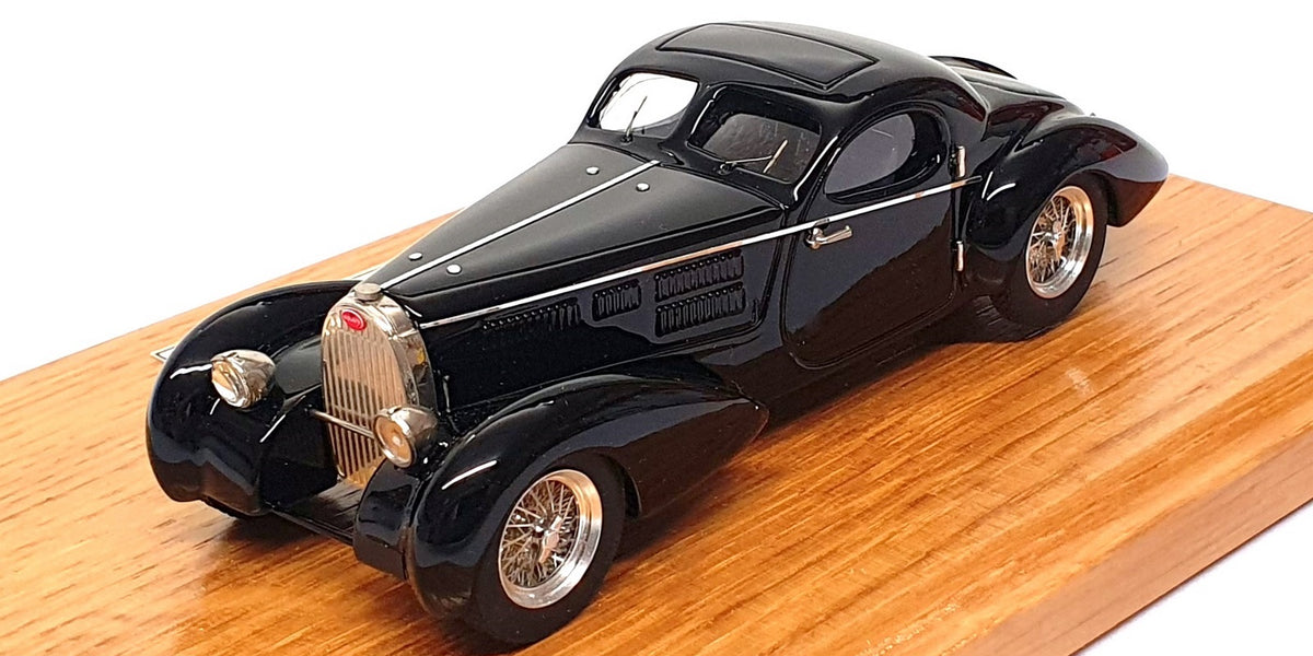Heco Miniatures 1/43 Scale 57324 - 1939 Bugatti 57C Coupe - Black