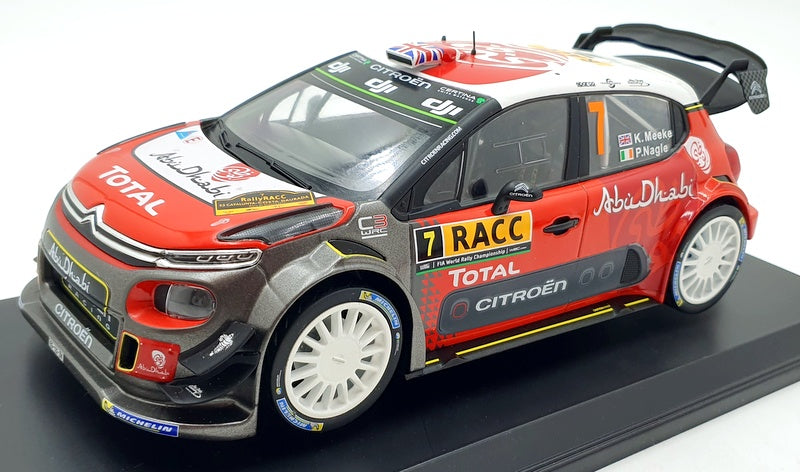 Norev 1/18 Scale Diecast 181634 Citroen C3 WRC 2017 #7 K.Meeke Catalunya