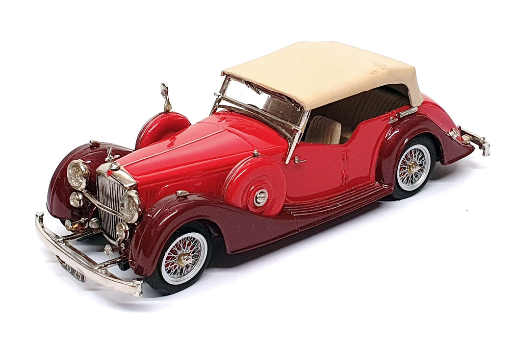J&M Classics 1/43 Scale JM101 1939 Alvis Speed 25 Charlesworth Closed Red/Maroon