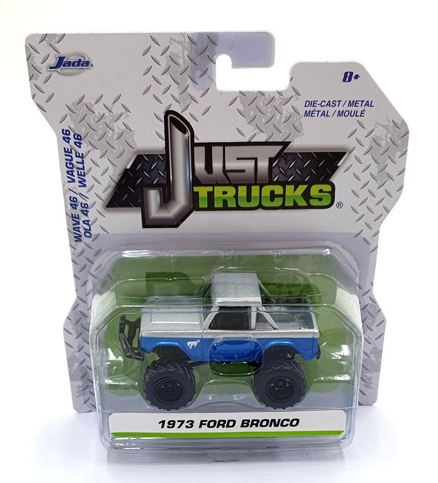 Jada Just Trucks 1/64 Scale 14020 - 1973 Ford Bronco - Blue/Silver