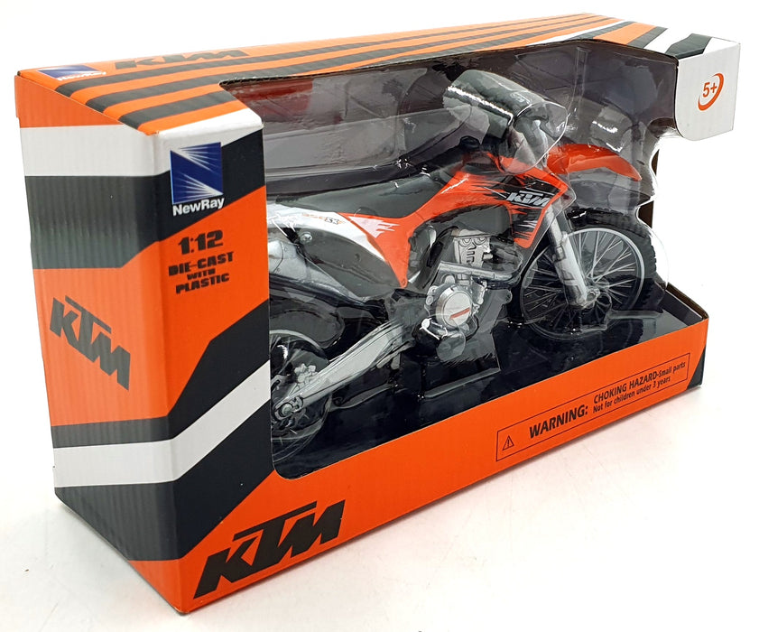 NewRay 1/12 Scale 44093 - KTM 350 SX-F Motorbike - Orange/Black