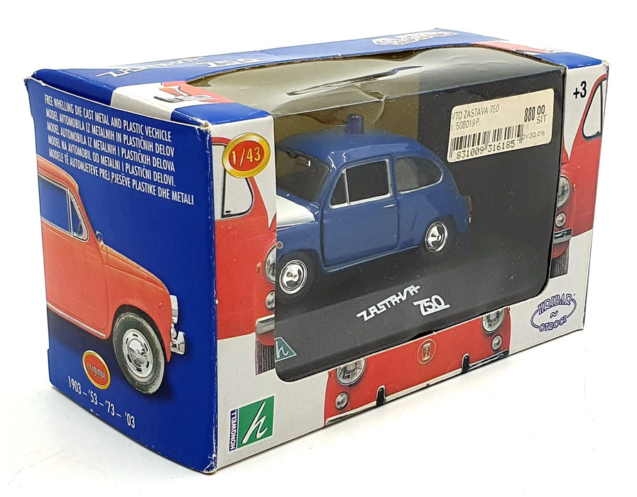 Hongwell 1/43 Scale Diecast 316185 - Zastava 750 Police Car - Blue