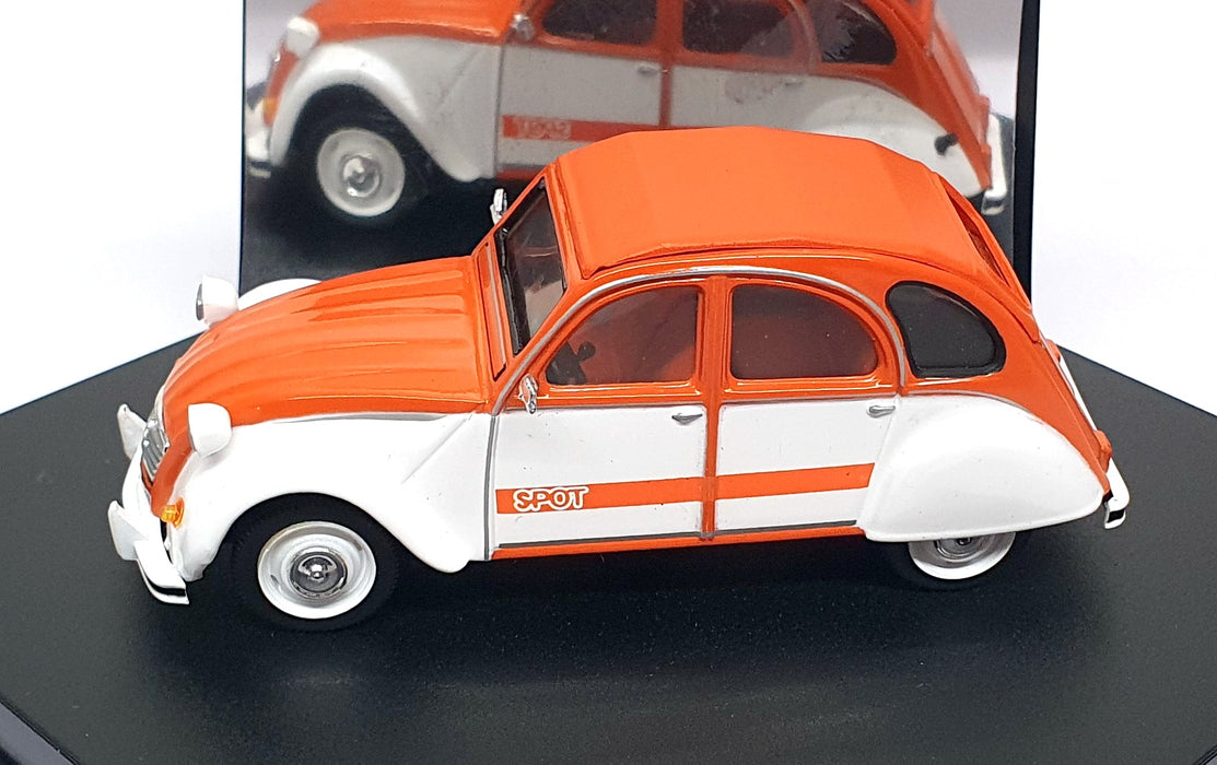 Vitesse 1/43 Scale L160 - 1976 Citroen 2CV Spot - Orange/White