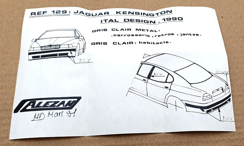 Alezan 1/43 Scale Kit 7325B - 1990 Jaguar Kensington Ital Design