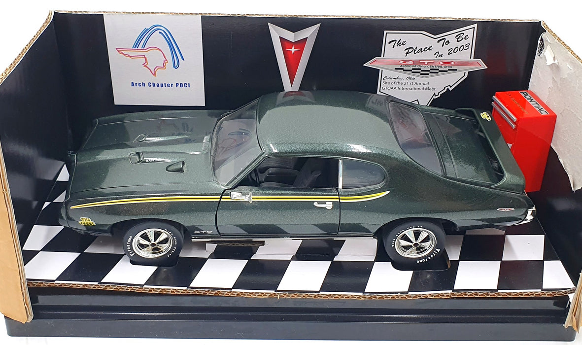 Ertl 1/18 Scale 29321P - 1968 Pontiac GTO The Judge 2003 Nationals - Green