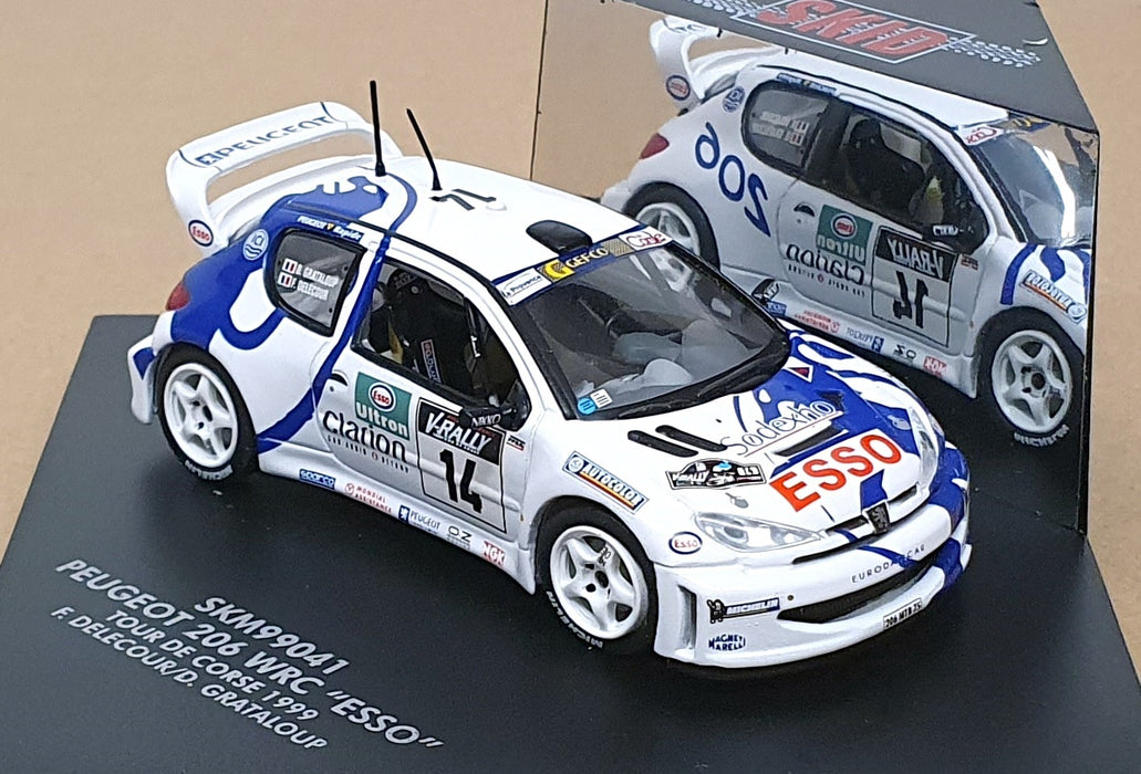 Skid 1/43 Scale SKM99941 - Peugeot 206 WRC Esso #14 Tour de Corse 1999