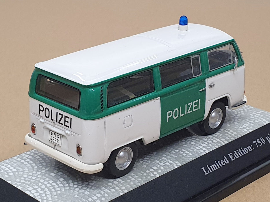 Premium ClassiXXs 1/43 Scale 11304 - VW T2 Bus Polizei Police - White/Green