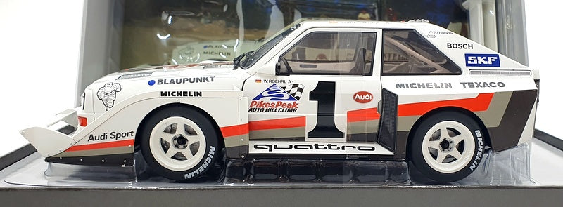 Werk83 1/18 Scale Diecast W1802801C - Audi S1 #1 1st Pikes Peak 1987 - Rohrl