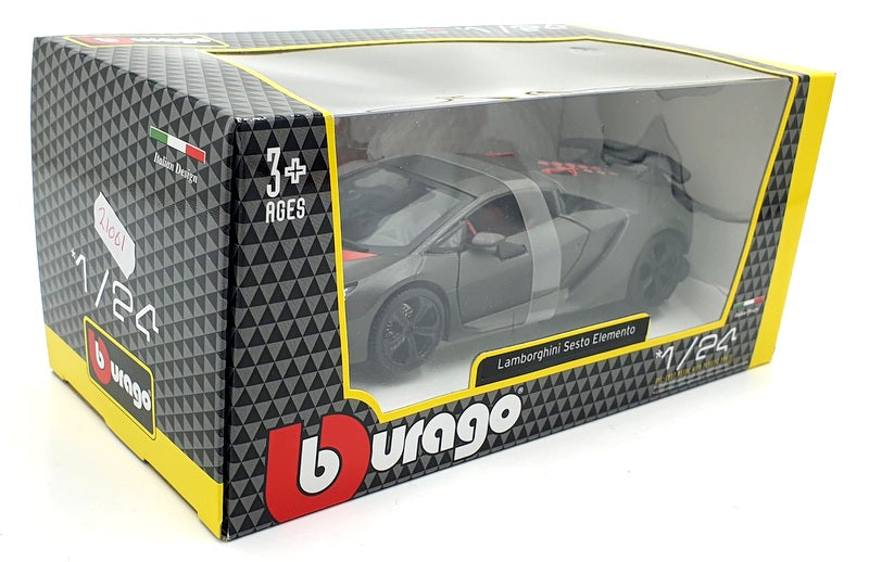 Burago 1/24 Scale 18-21061 - Lamborghini Sesto Elemento - Grey