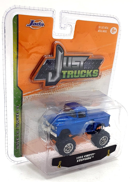 Jada Just Trucks 1/64 Scale 14020 - 1955 Chevy Stepside - Met. Blue