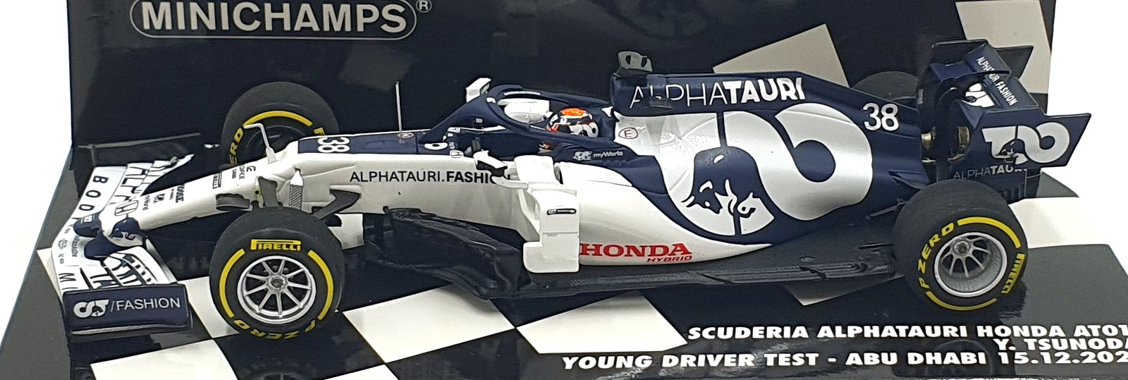 Minichamps 1/43 Scale 417 209938 - Honda AT01 #38 Test Abu Dhabi 2020