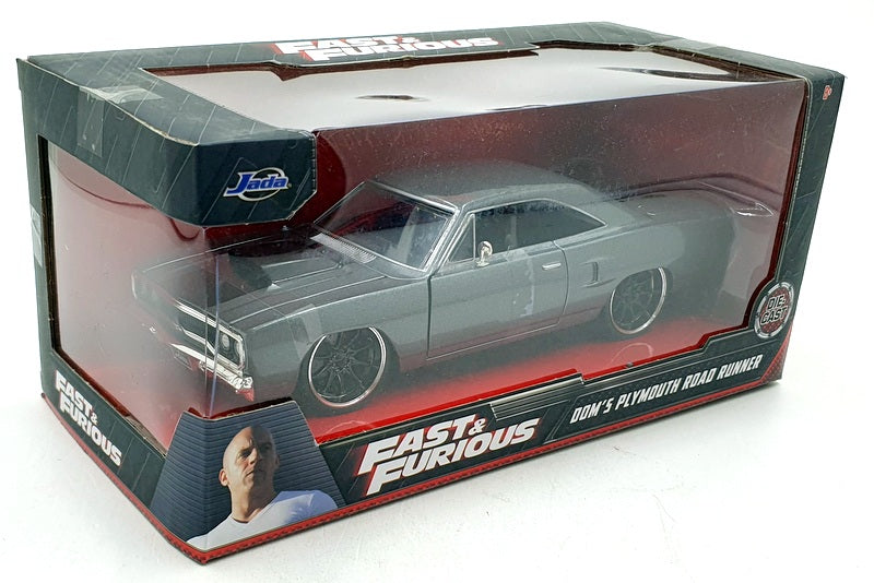 Jada 1/24 Scale Diecast 70525 - Dom's Plymouth Road Runner - Grey