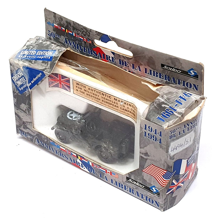 Solido 1/43 Scale Diecast 4494/51 - Willys Jeep US Army - Green