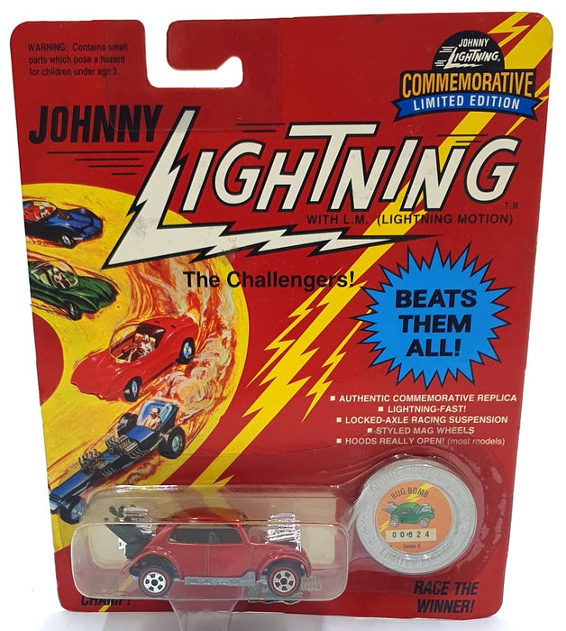 Johnny Lightning 1/64 Scale 100-150 - The Challengers VW Bug Bomb Met. Red