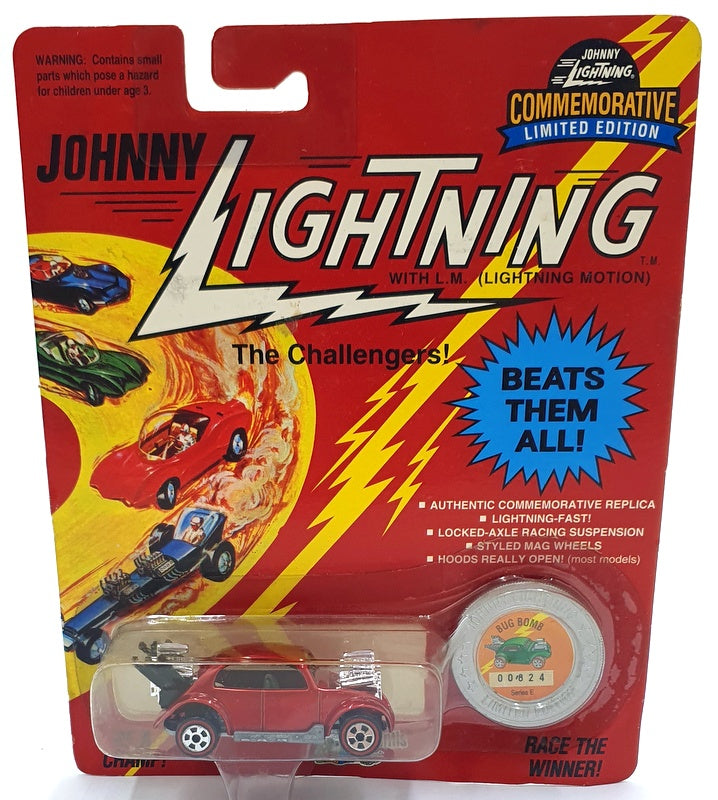Johnny Lightning 1/64 Scale 100-150 - The Challengers VW Bug Bomb Met. Red