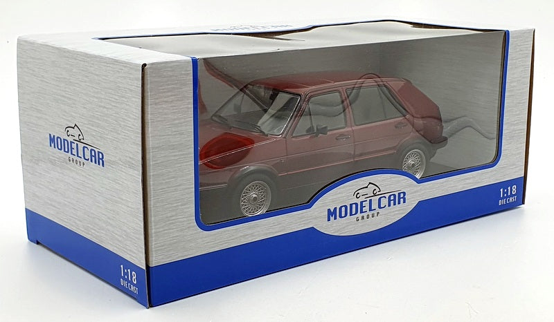 Model Car Group 1/18 Scale MCG18391 - Volkswagen Golf II GTI - Met. Dark Red