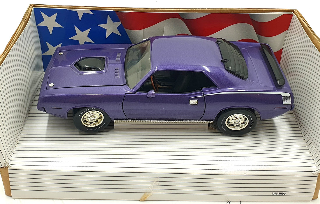 Ertl 1/18 Scale Diecast 7268 - 1970 Plymouth AAR Cuda - Purple