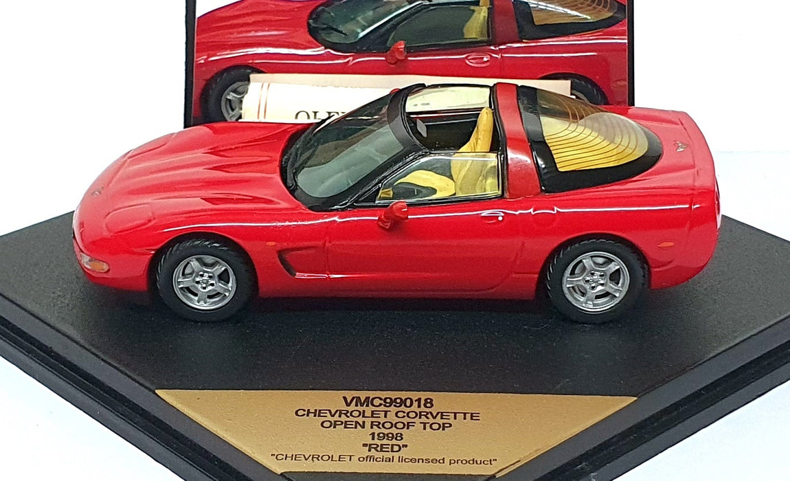 Vitesse 1/43 Scale VMC99018 - 1998 Chevrolet Corvette Open Roof Top - Red
