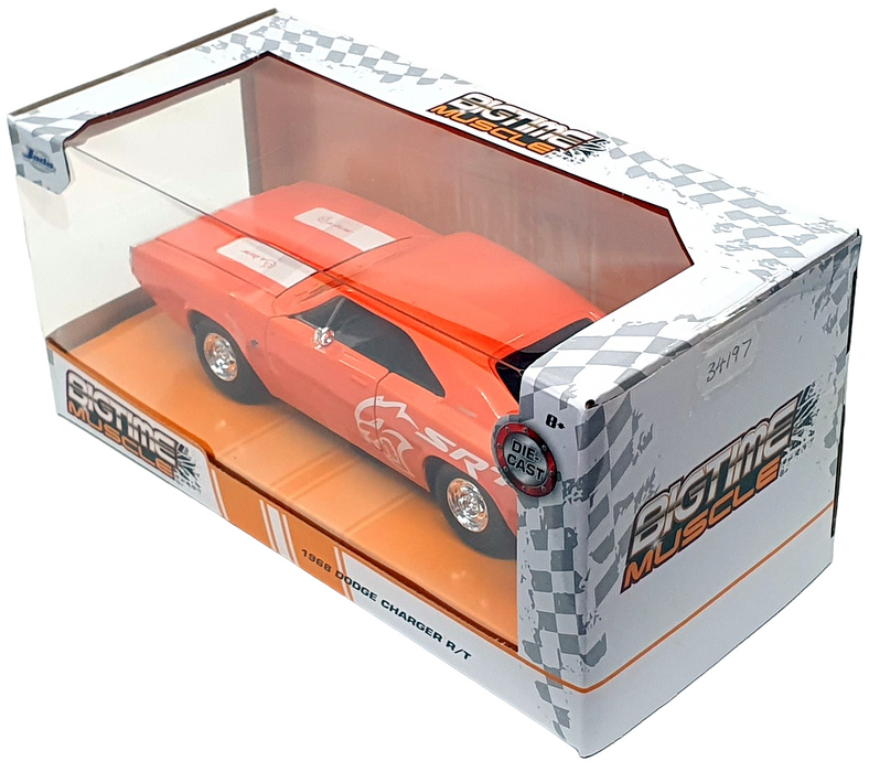 Jada Big Time Muscle 1/24 Scale 34197 - 1968 Dodge Charger R/T - Orange