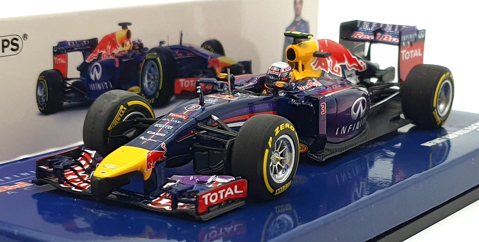 Minichamps 1/43 Scale 410 140003 Infiniti Red Bull Racing RB10 #3 2014 Ricciardo