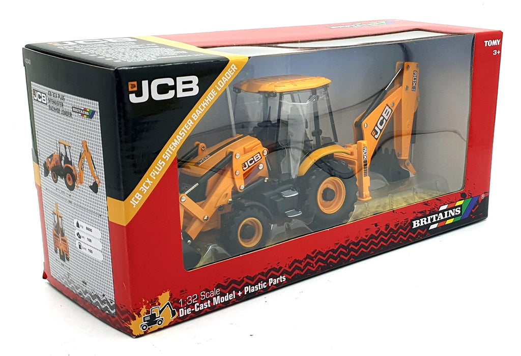Britains 1/32 Scale 433439 - JCB 3CX Plus Sitemaster Backhoe Loader Yellow/Black