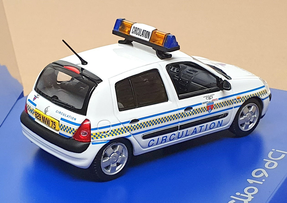 Norev 1/43 Scale 517511 - Renault Clio 1.9 dCi Police Circulation - White