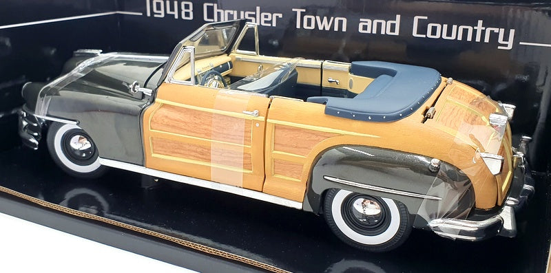 Sun Star 1/18 Scale Diecast 6141 - 1948 Chrysler Town & Country - Gunmetal Grey