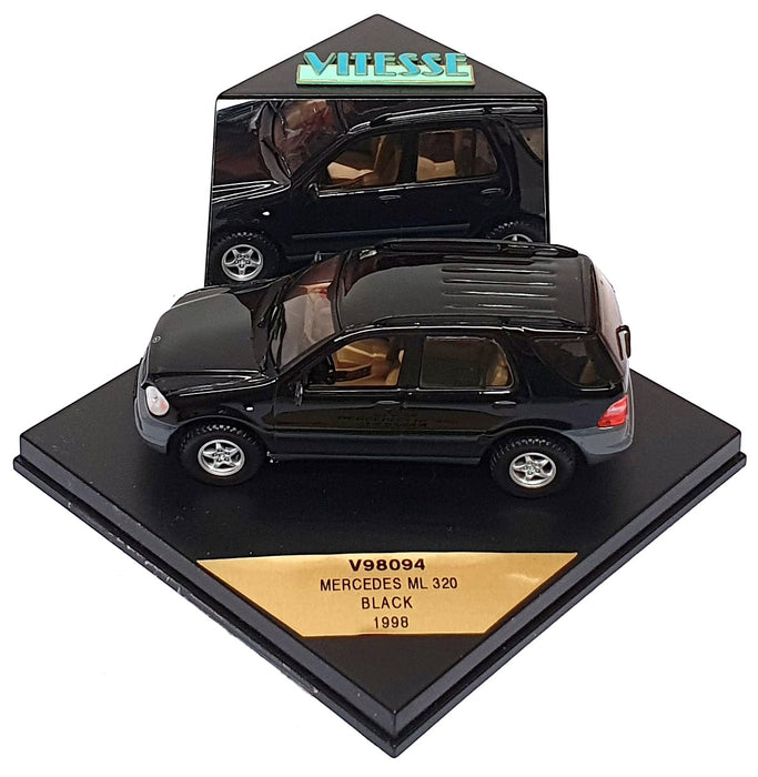 Vitesse 1/43 Scale V98094 - 1998 Mercedes Benz ML 320 - Black