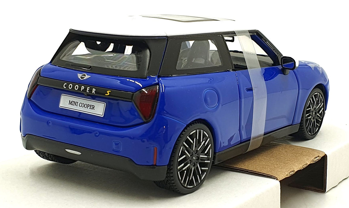 Maisto 1/24 Scale Diecast 32926 - Mini Cooer SE (J01) - Blue/White