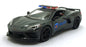 Kinsmart 1/36 Scale Pull Back & Go TY0109 - 2021 Corvette Police Car - Grey