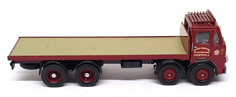 Corgi 1/50 Scale CC10603 - Leyland Octopus Platform Lorry E. Derbyshire - Maroon