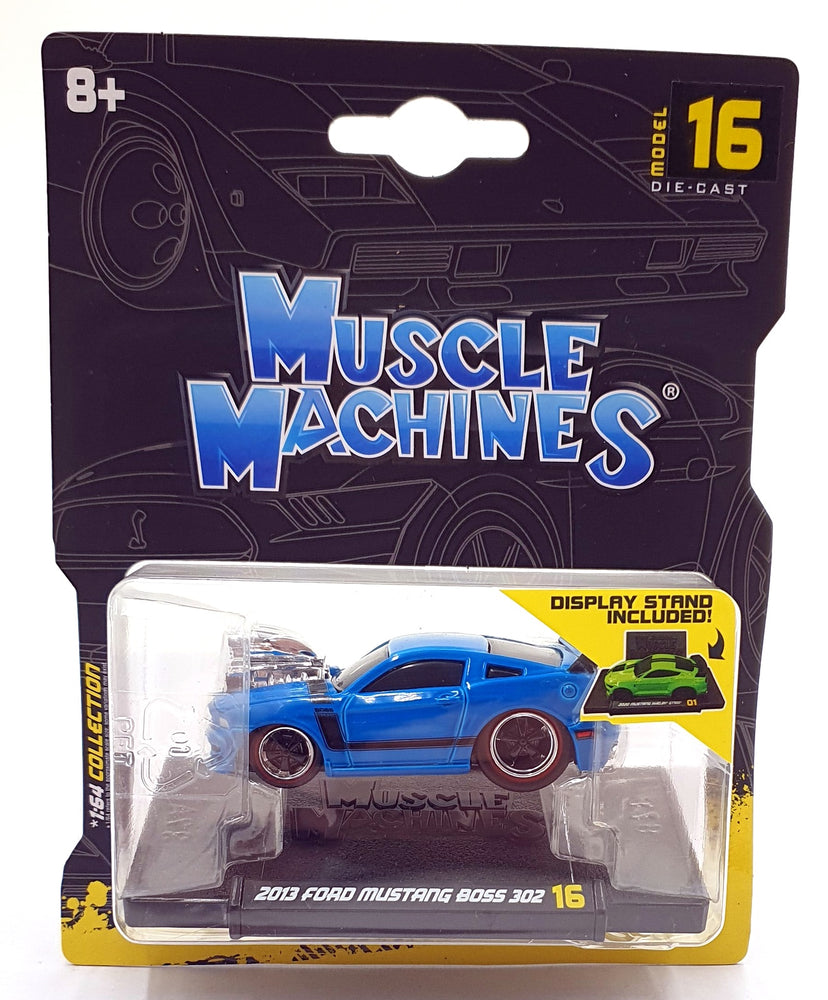 Muscle Machines 1/64 Scale 15526 - 2013 Ford Mustang Boss 302 - Blue