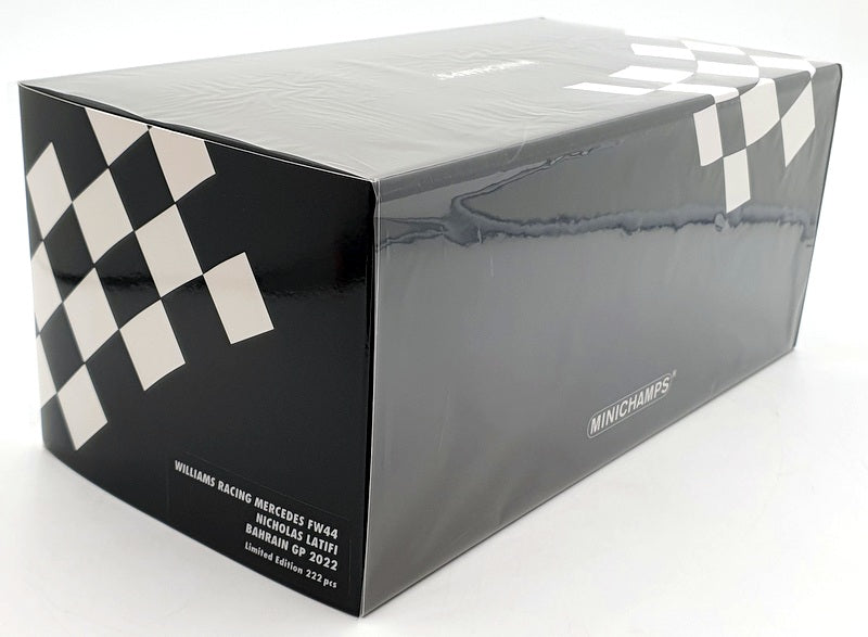 Minichamps 1/18 Scale 117 220106 Williams Racing FW44 Bahrain 2022 Latifi