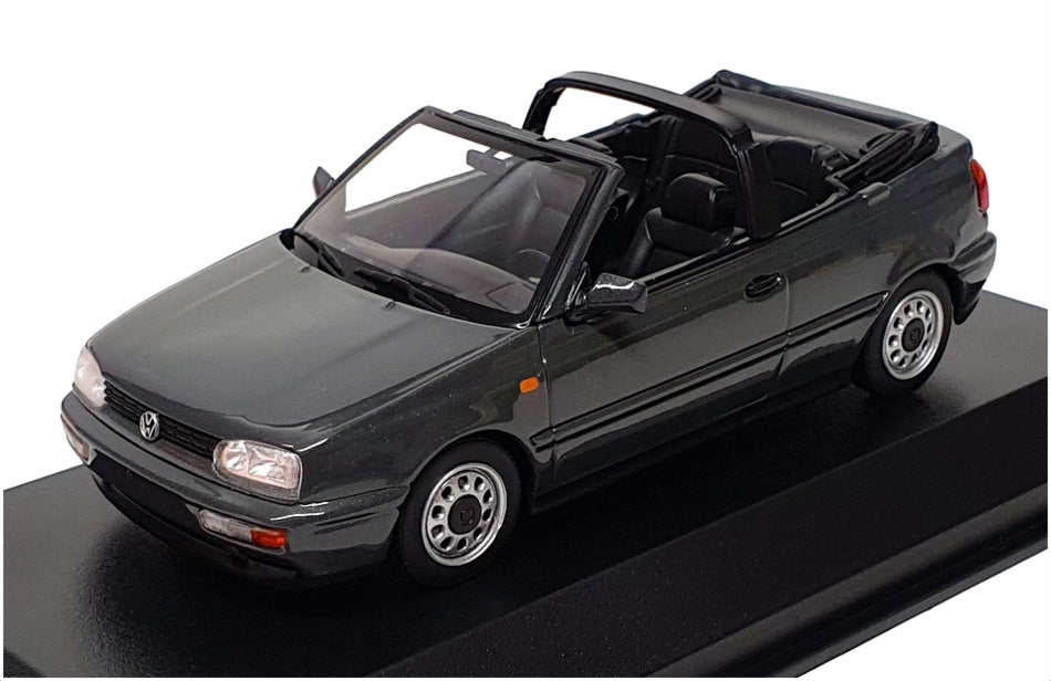 Maxichamps 1/43 Scale 940 055531 - 1997 Volkswagen Golf 3 Cabrio - Met Grey