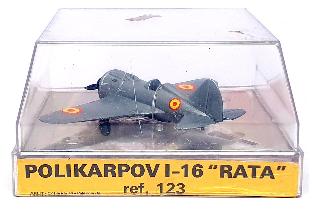 Aviones Play Me Diecast 123 - Polikarpov I-16 Rata Aircraft - Silver