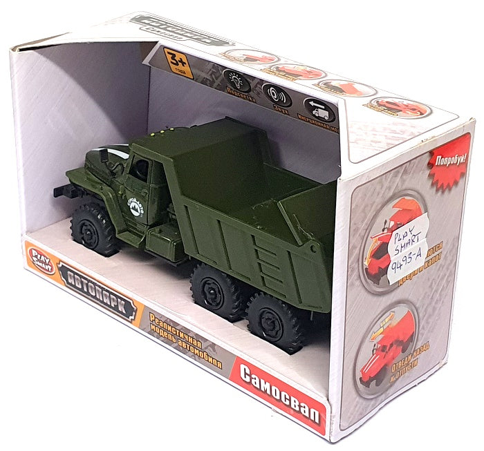 Play Smart 17cm Long 9493-A - Light & Sound Dump Truck - Green