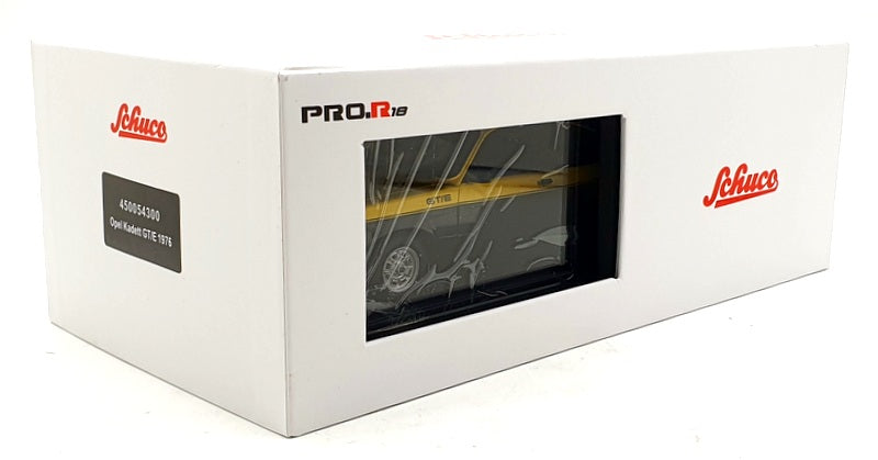 Schuco 1/18 Scale Diecast 45 005 4300 - 1976 Opel Kadett GT/E - Yellow