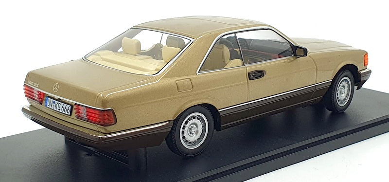 KK 1/18 Scale Diecast KKDC180335 - 1987 Mercedes 500 SEC (C126) - Met Gold